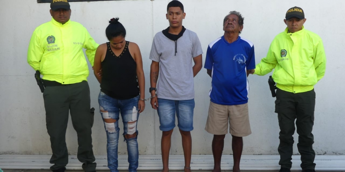 Policía de Santa Marta. Los capturados.