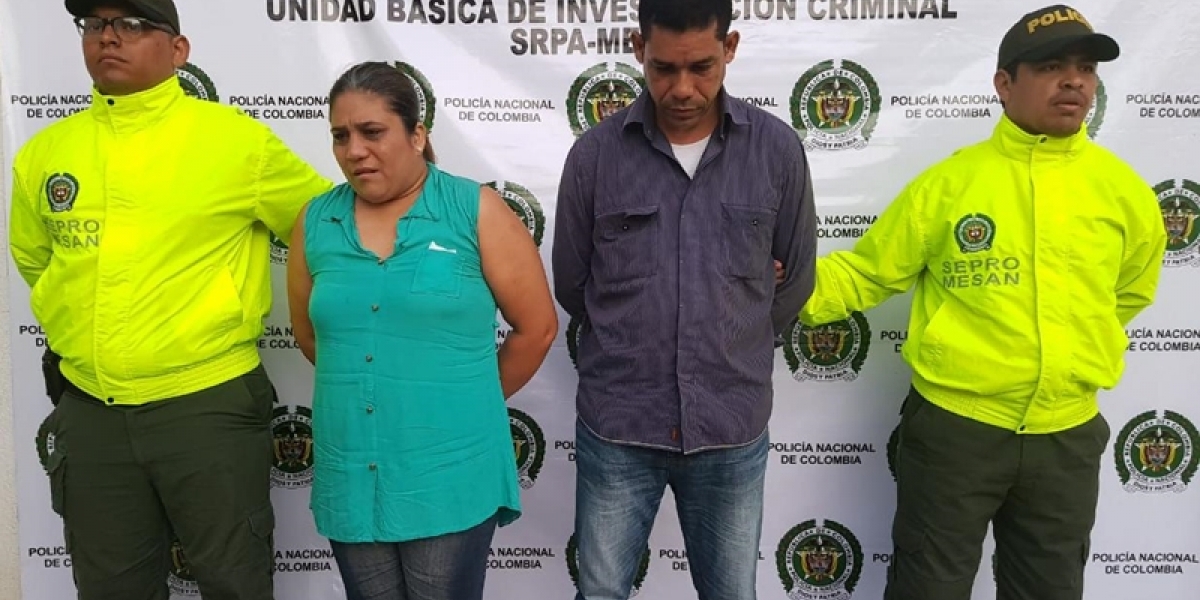 Policía de Santa Marta. osé Alejandro González Charris de 43 años e Ingrid Patricia Pérez Garcés de 39.