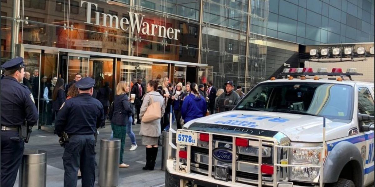 Zona Cero El edificio de Time Warner en Nueva York fue evacuado este miércoles.