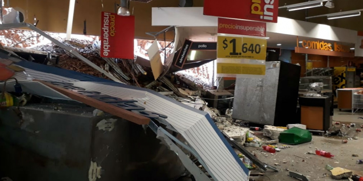 Afortunadamente no hubo pérdidas humanas en el hecho.