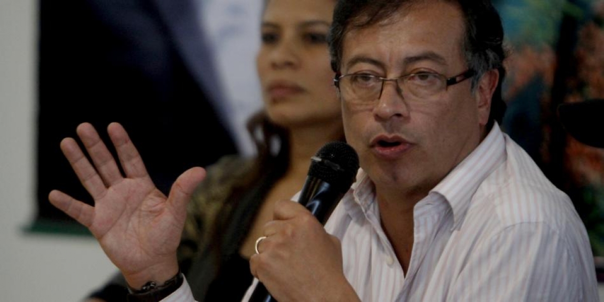 El senador y expresidente presidencial Gustavo Petro., 