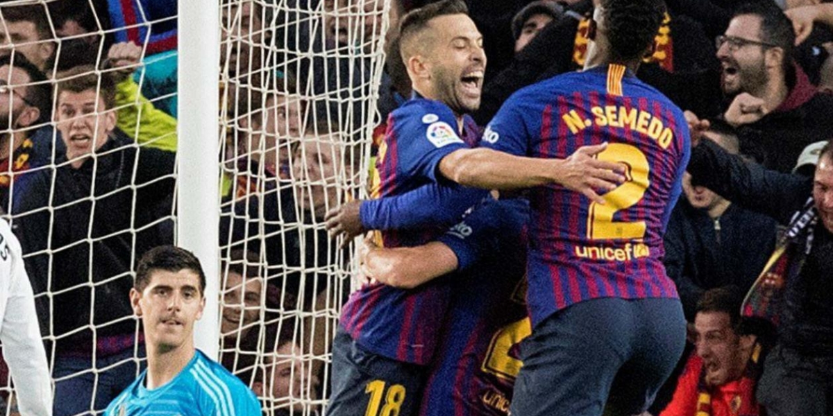 EFE Jugadores del Barcelona celebran una de las anotaciones.