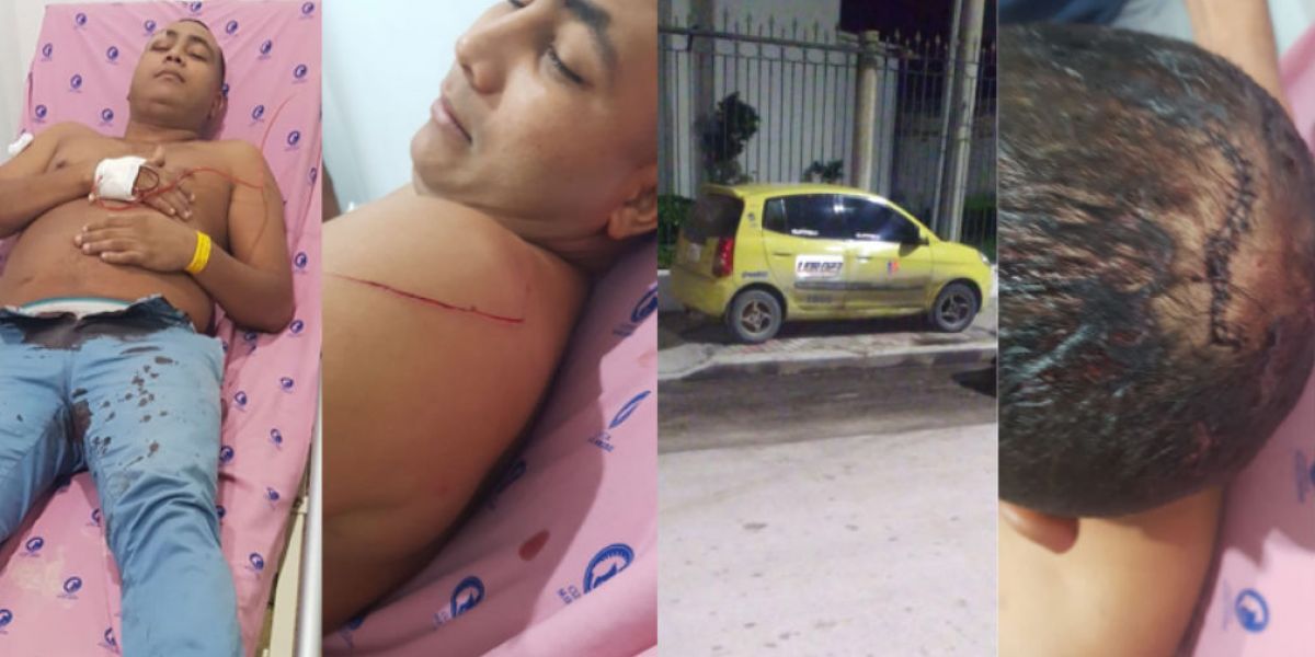 Camilo Martínez Márquez, taxista herido.