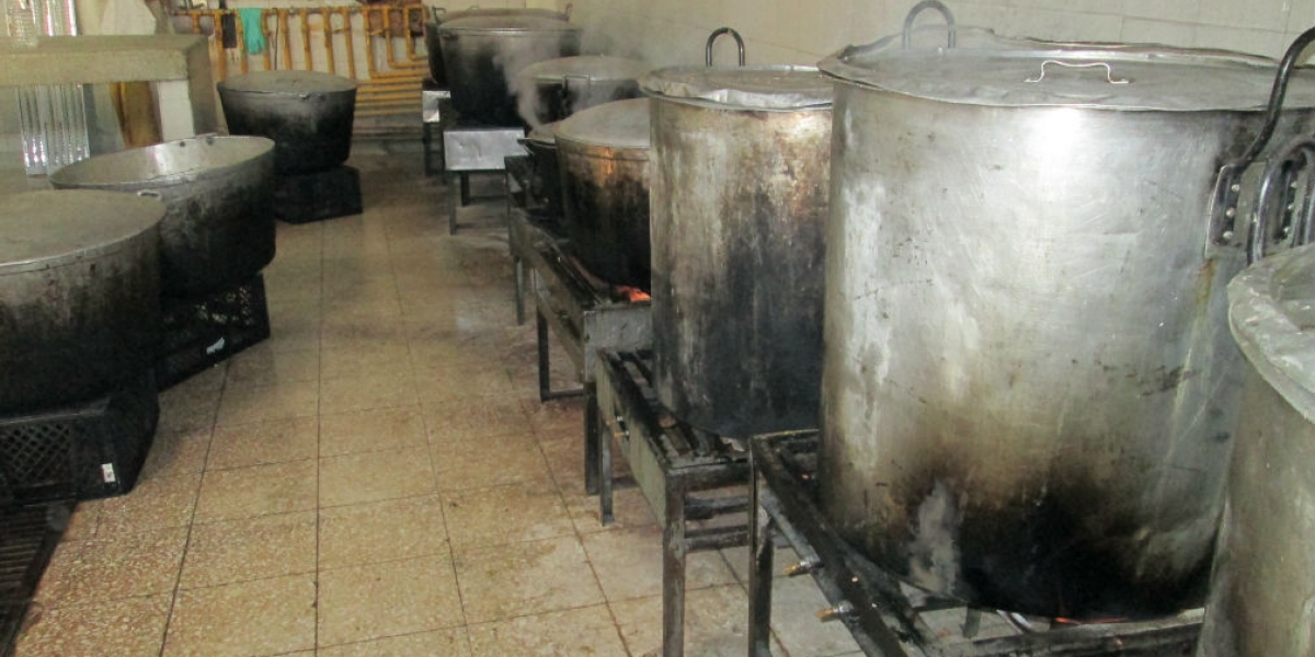 Cocina de la cárcel Rodrigo de Bastidas.