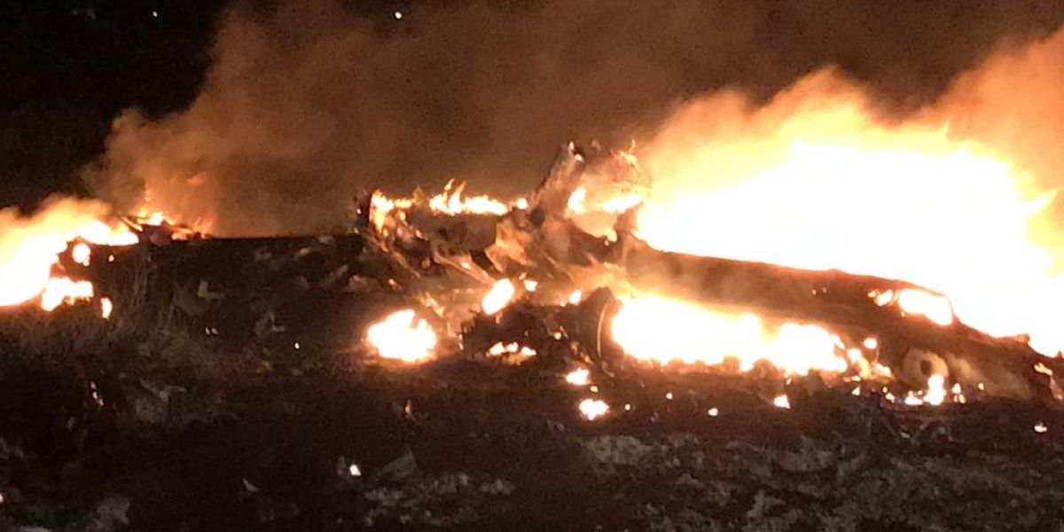 Fuerza Aérea Colombiana. La avioneta cargada con cocaína fue inutilizada.