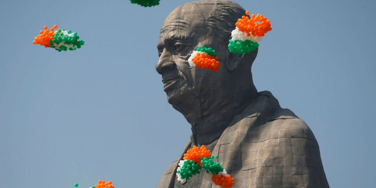 Inauguración de la estatua de Sardar Patel