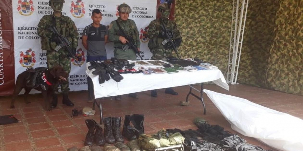 En el operativo fue capturado un guerrillero y recuperado un menor de edad..