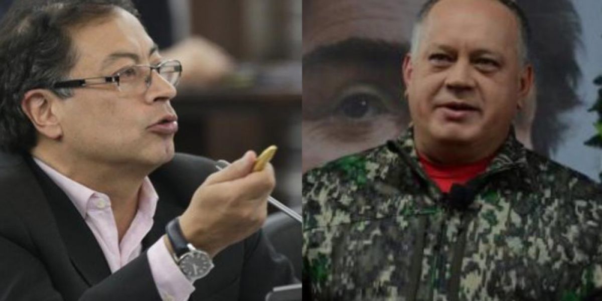 Gustavo Petro y Diosdado Cabello. 