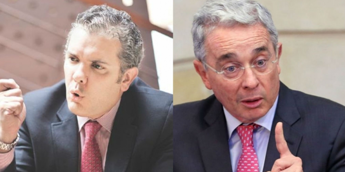 Iván Duque y Álvaro Uribe Veléz