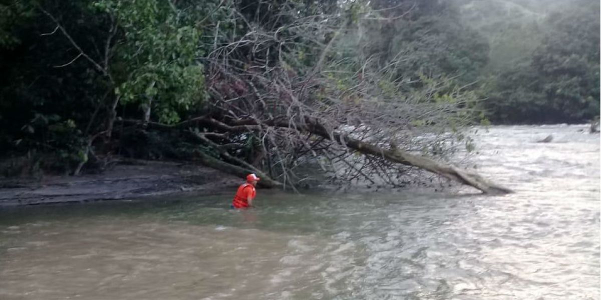 Lugar donde fue encontrado el turista ahogado. 