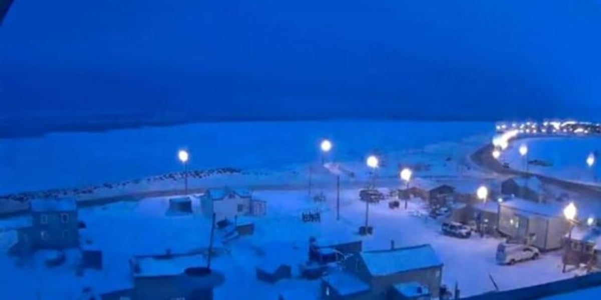 El domingo en Utqiagvik el sol comenzó su descanso de 65 días en aquella ciudad.