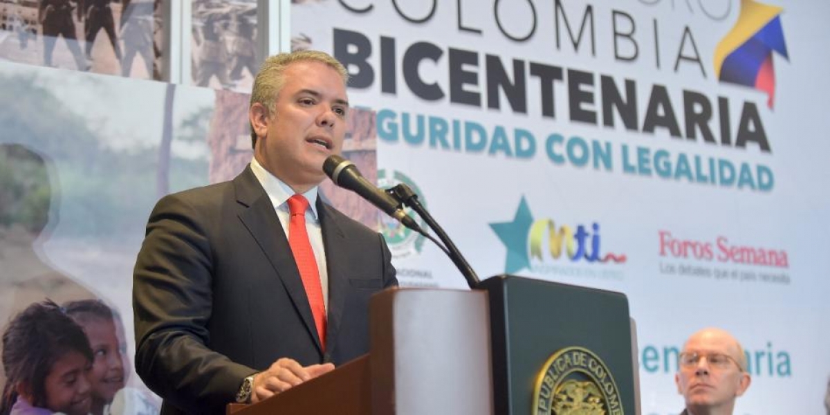 El presidente Iván Duque