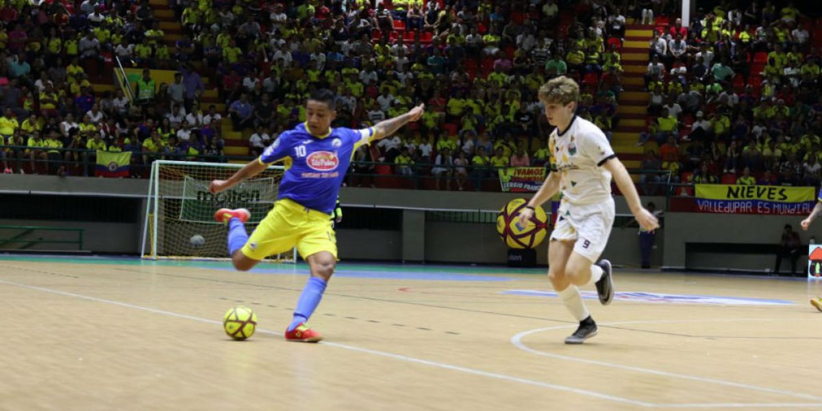 Colombia derrotó 4-1 a Sudáfrica en la tercera fecha del Mundial de Fútbol de Salón C20.