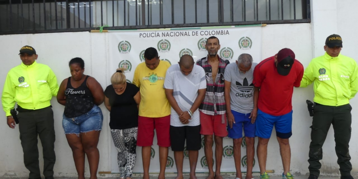 Capturados por tráfico de estupefacientes.