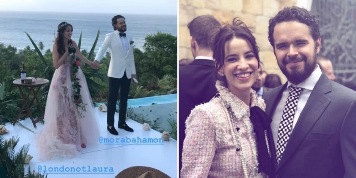 Canal RCN La actriz Laura Londoño se casó con su novio Santiago Mora.