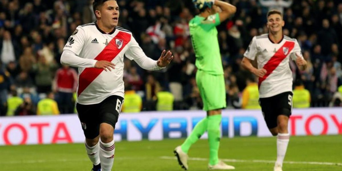 Juan Fernando Quintero marcó el segundo gol del River.