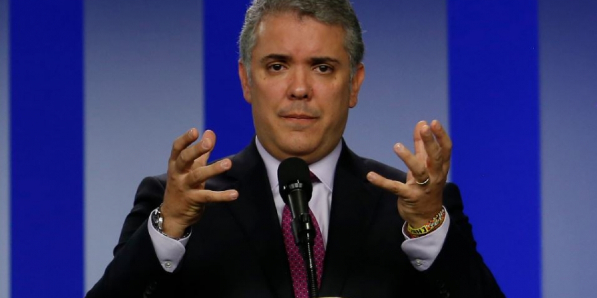 El  presidente Iván Duque. 