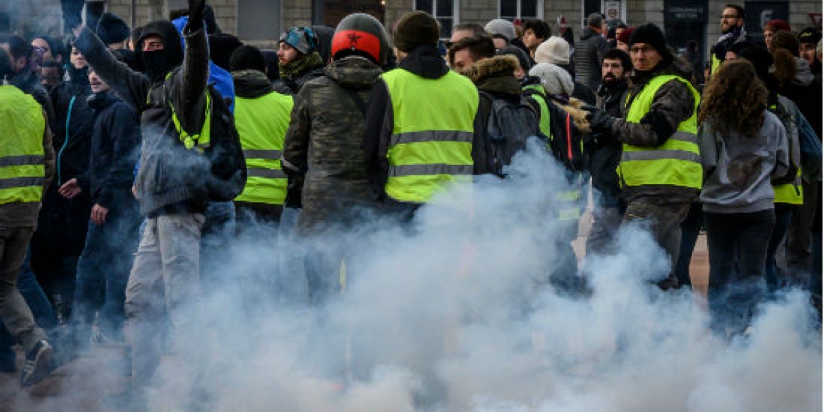 La movilización de los "chalecos amarillos" en Francia se redujo claramente este sábado en todo el país.