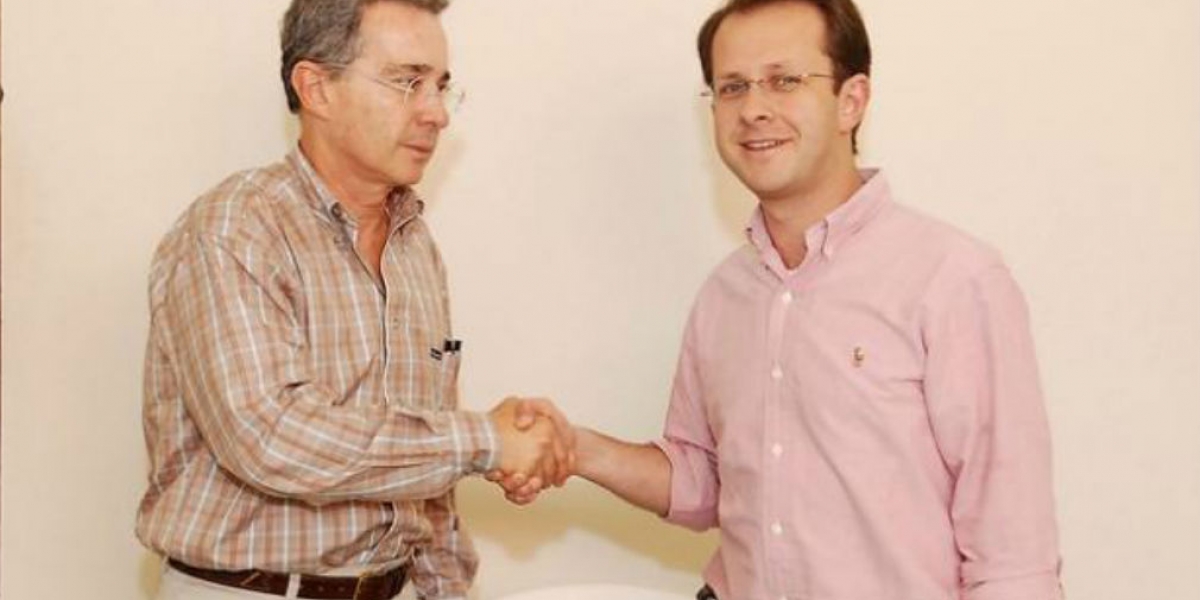 Álvaro Uribe Vélez y Andres Felipe Arias