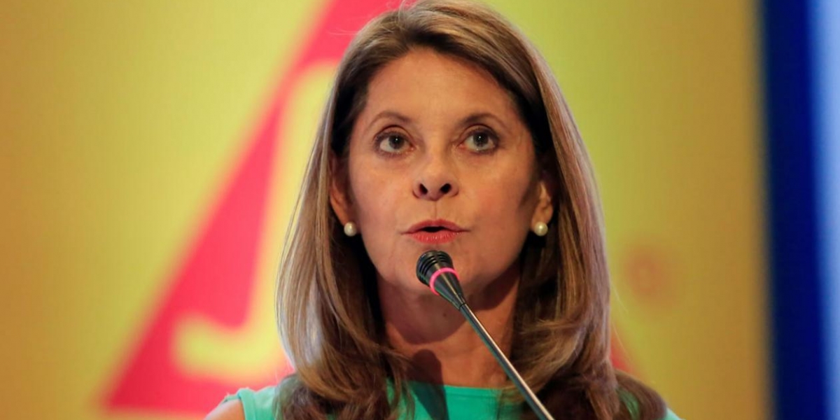 La vicepresidenta, Marta Lucía Ramírez.