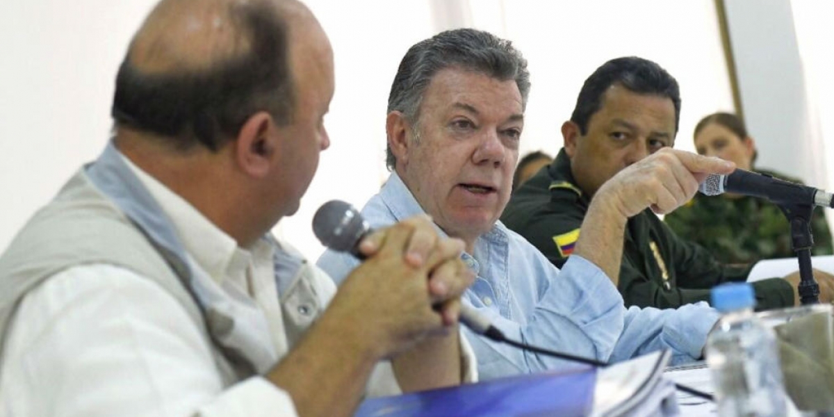 Juan Manuel Santos en Arauca. 