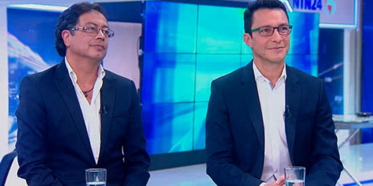 Gustavo Petro y Carlos Caicedo.