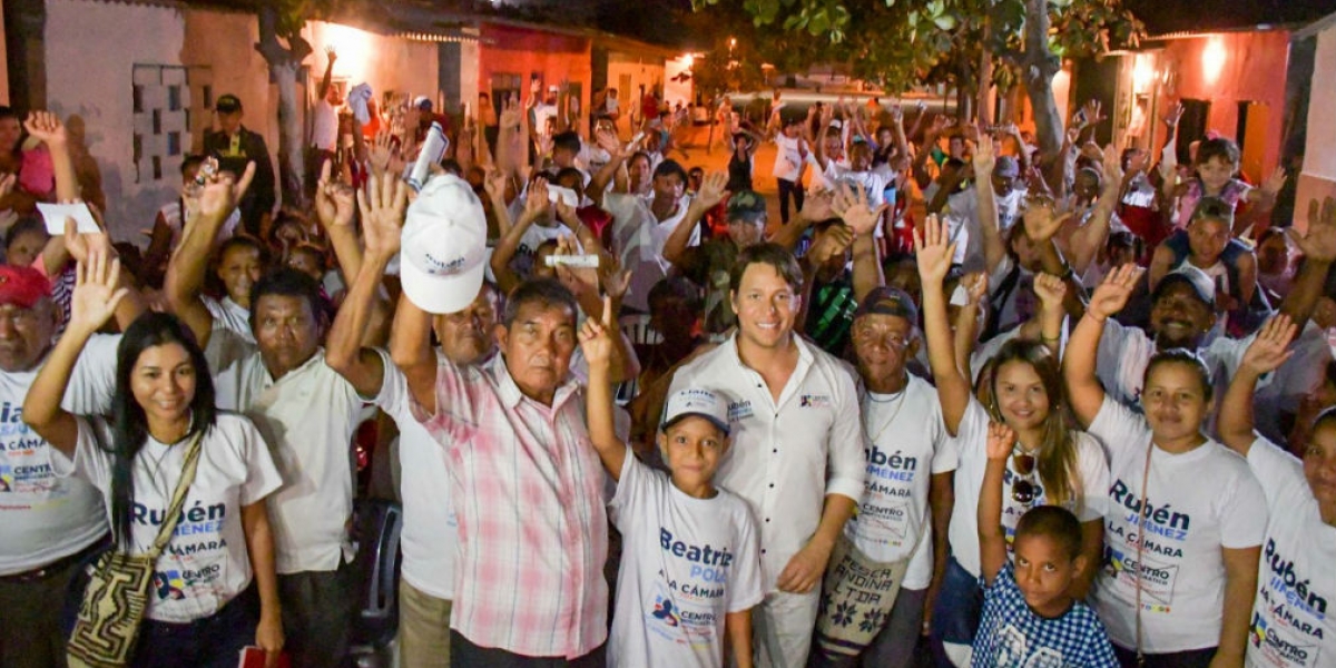 Rubén Jiménez ha recibido el apoyo de los magdalenense en su Ruta de La Alegría.