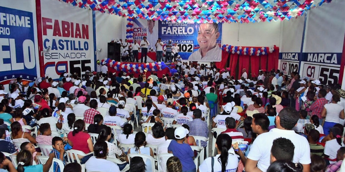 Apoyo a la campaña de Fabián Castillo y Carlos Mario Farelo en Ariguaní.