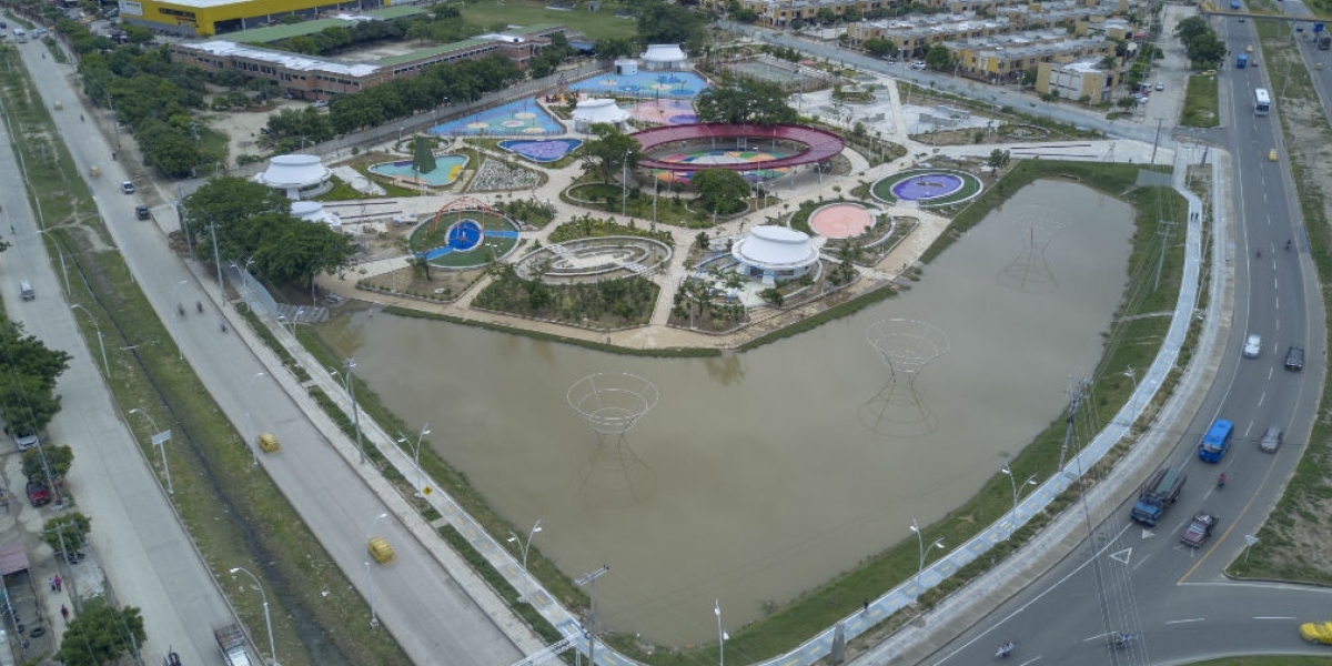 Panorámica del Parque del Agua, en Santa Marta.