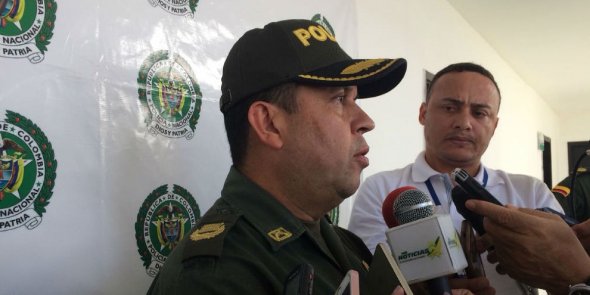 Comandante de la Policía del Magdalena, coronel John Jairo Rodríguez.