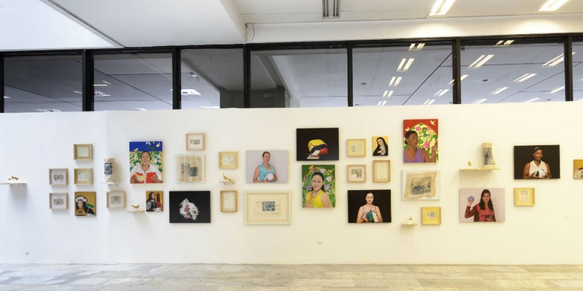 Oficina de Comunicaciones Museo Bolivariano. la exposición de Ana Diez habla sobre el maltrato a la mujer.