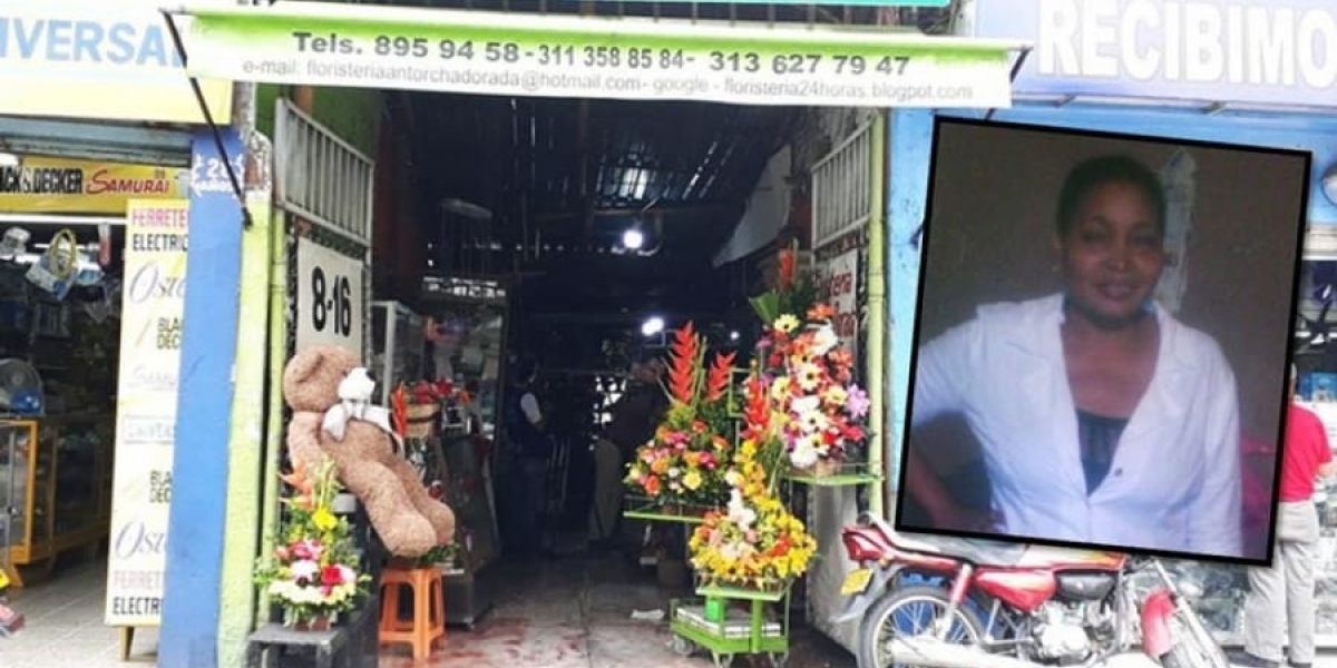 Pulzo La mujer trabajaba hace varios años en la floristería.