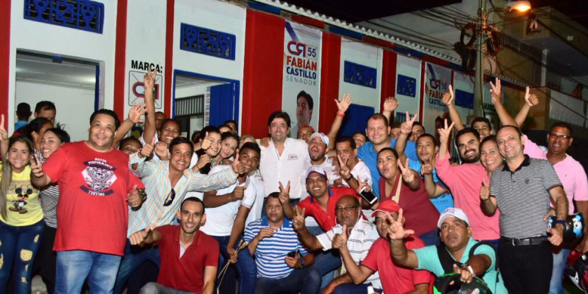 Los cienagueros celebraron el triunfo de este hijo del Magdalena, quien alcanzó una votación destacada con el partido Cambio Radical.