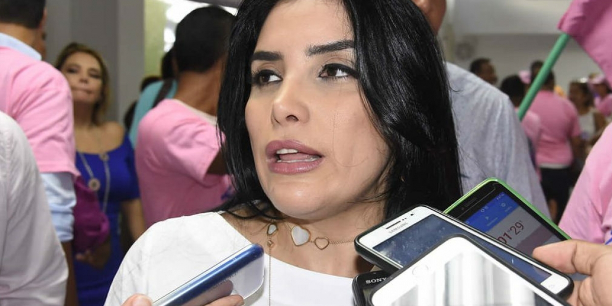 Aida Merlano, congresista, cuya sede política fue allanada por presuntas irregularidades.
