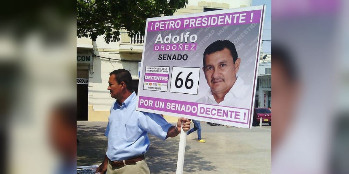 Adolfo Sánchez, mototaxista sincelejano.