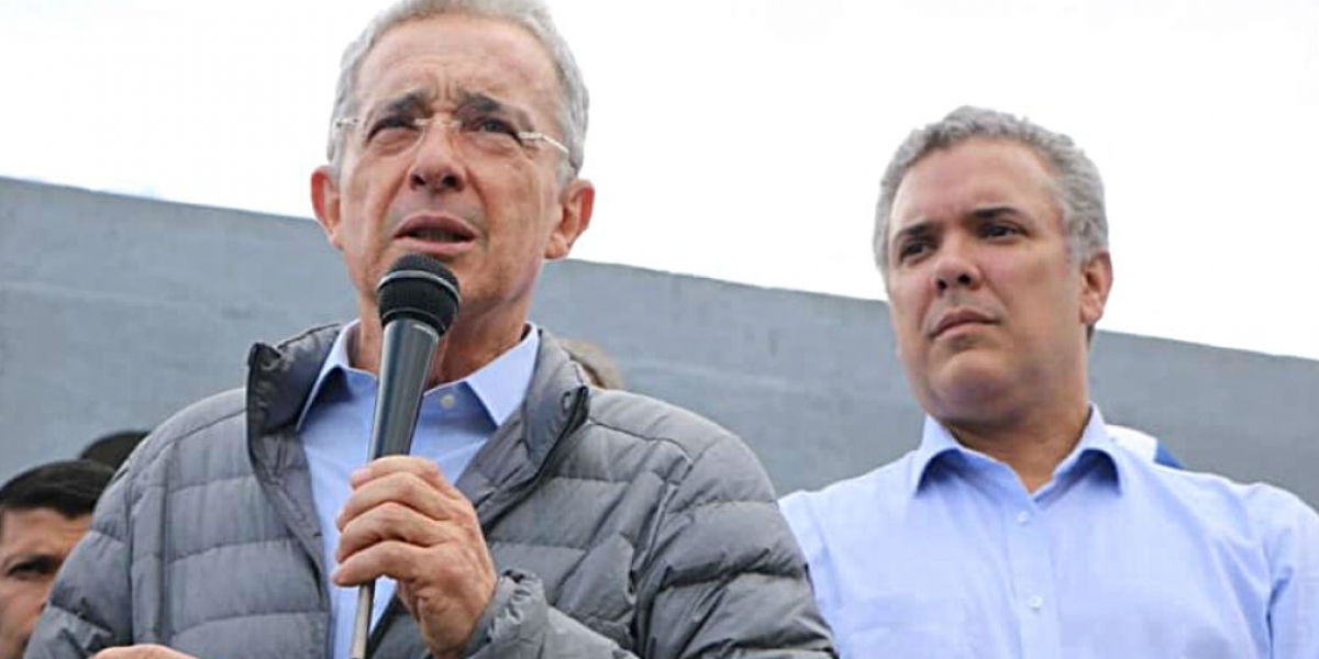 Álvaro Uribe e Iván Duque.