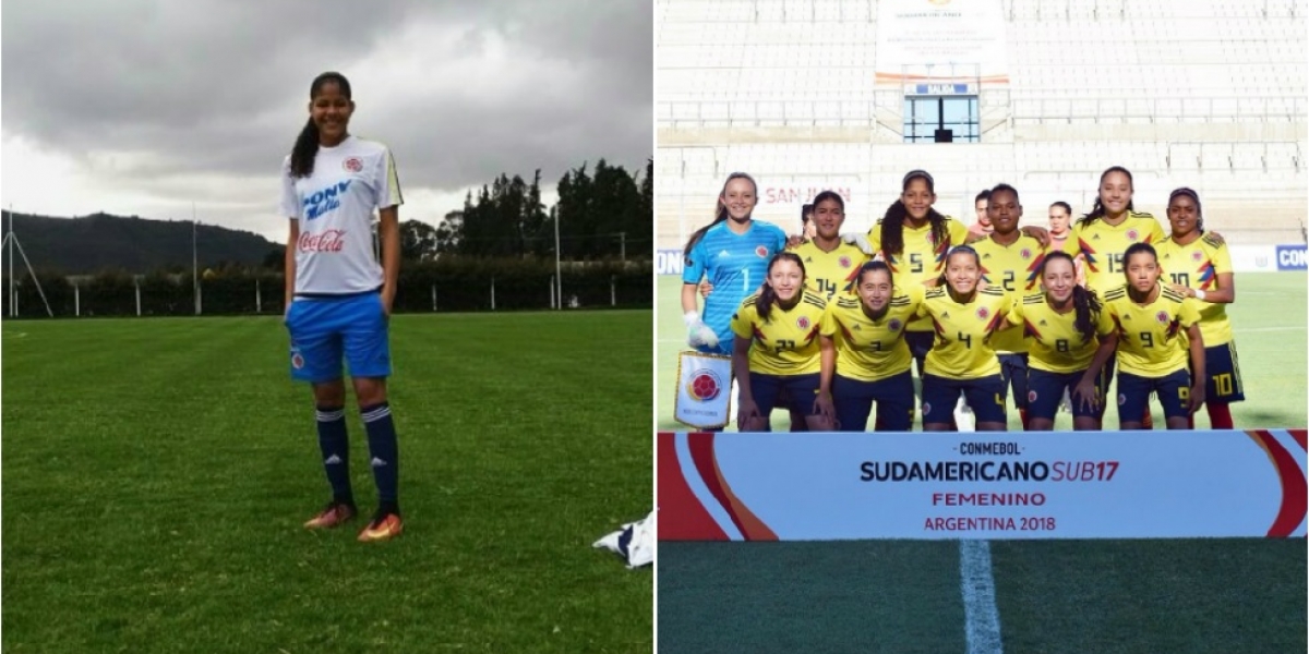 Andrea Carolina Pérez Clemente, jugadora samaria que se encuentra en la selección Colombia.