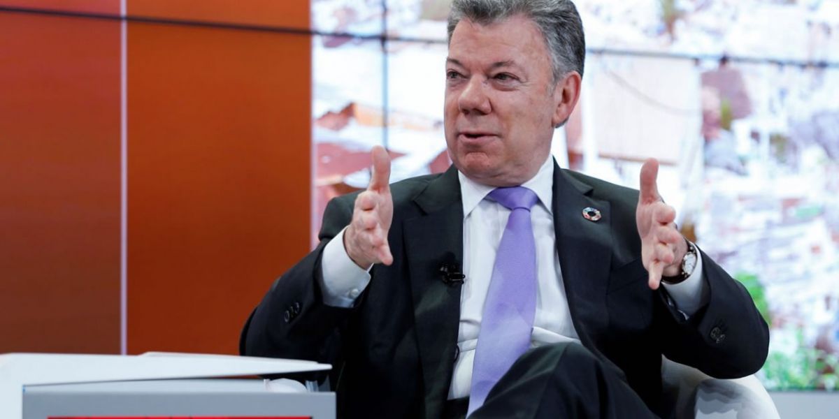  El presidente de Colombia, Juan Manuel Santos