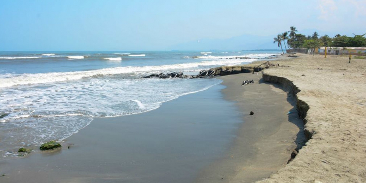 Erosión costera en Ciénaga, Magdalena.