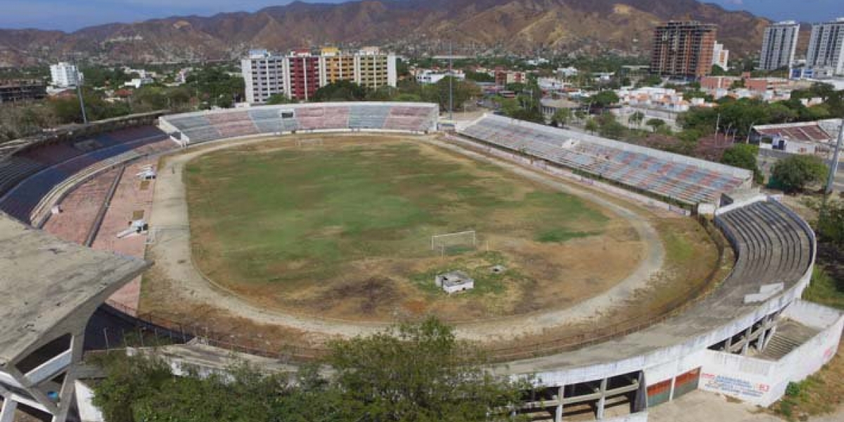 Panorámica del Estadio Eduardo Santos, próximo a ser declarado patrimonio deportivo y cultural.