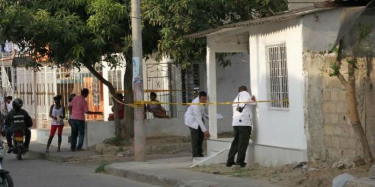 Lugar donde ocurrió el homicidio.