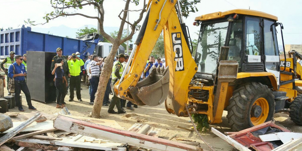 Alcaldía de Santa Marta La demolición fue liderada por la Alcaldía Distrital.