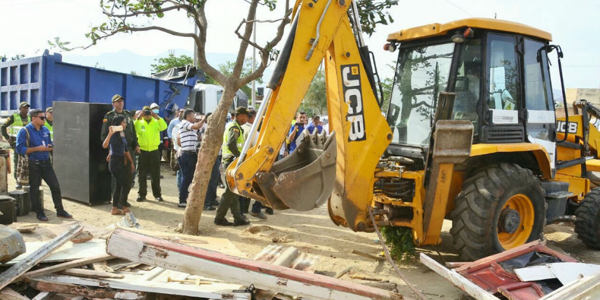 La demolición fue liderada por la Alcaldía Distrital.