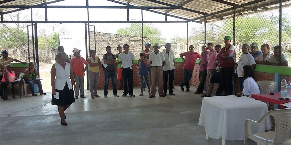 Cortesía Así se realizó la jornada de restitución de tierras en Santa Rita.