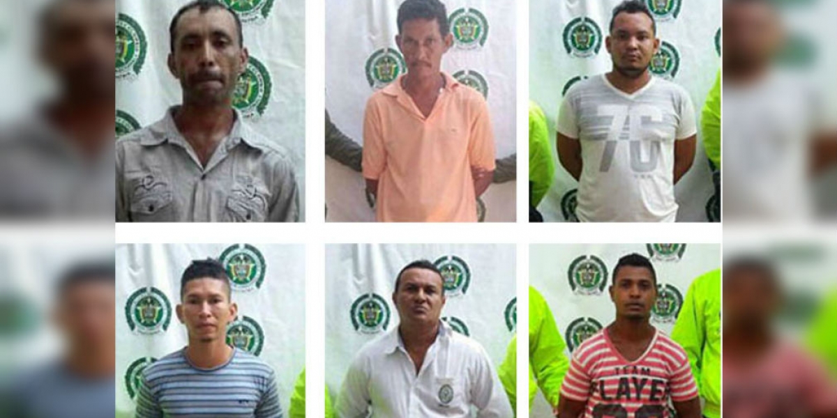 Luis Felipe De La Cruz, Álvaro Rafael Martínez Gutiérrez, Yoiser Yesid Valencia Piña, Marcelino José Padilla Santamaría, César Alfonso Meriño, y Jairo Orozco Sánchez, fueron capturados por violencia intrafamiliar.