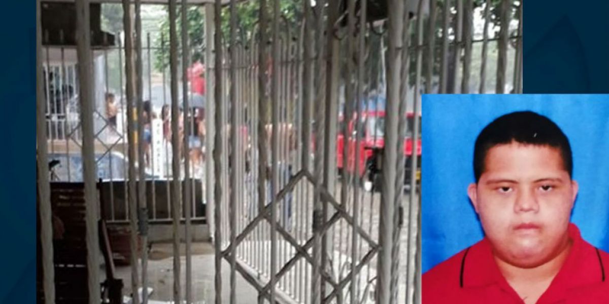 Zona Cero. Lugar de donde fue arrastrado el joven.