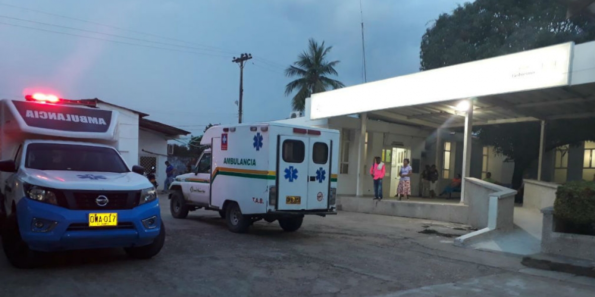 Wílder Álvarez Hospital de El Banco, donde fue remitida la menor.