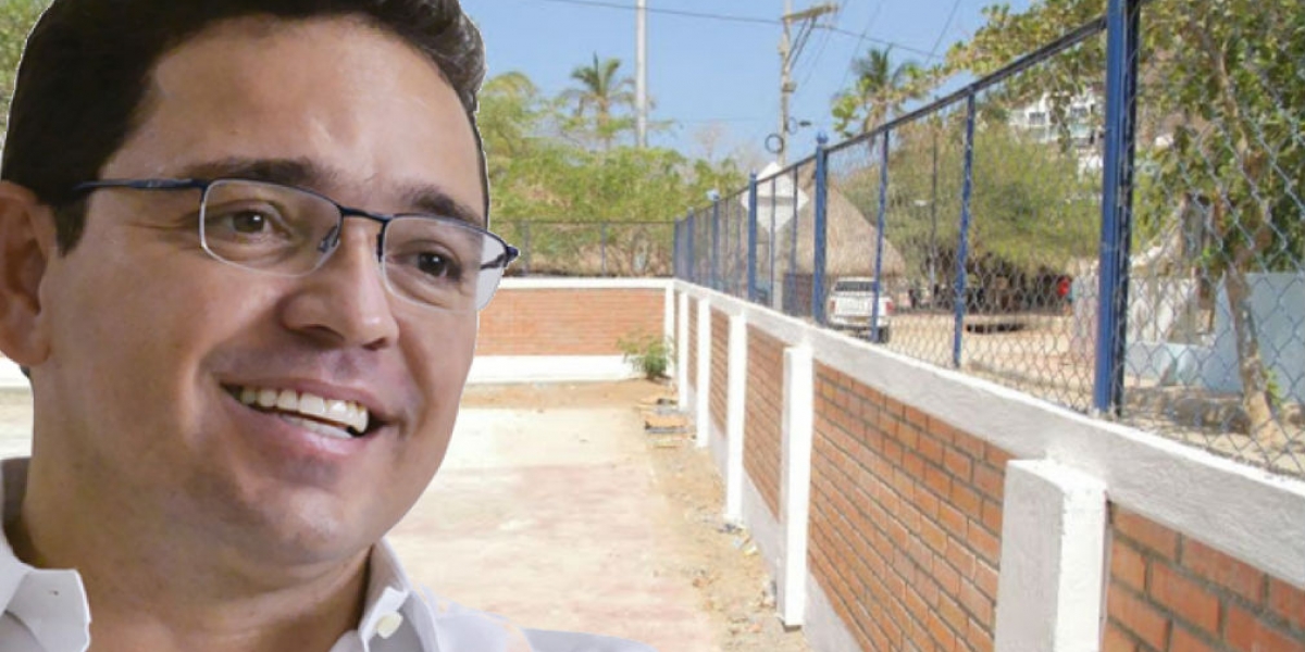 Por la construcción de un muro en el colegio de Taganga, Martínez tuvo que pagar un desacato. 