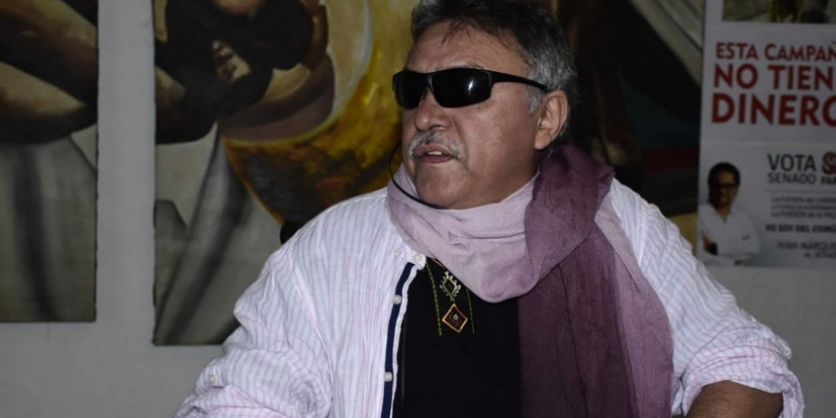 Zeuxis Pausias Hernández Solarte, conocido como Jesús Santrich, está en la Fundación Caminos de Libertad.