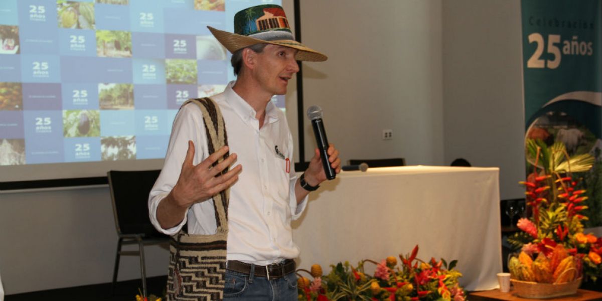 Juan Lucas Restrepo, director de Corpoica durante la jornada académica.